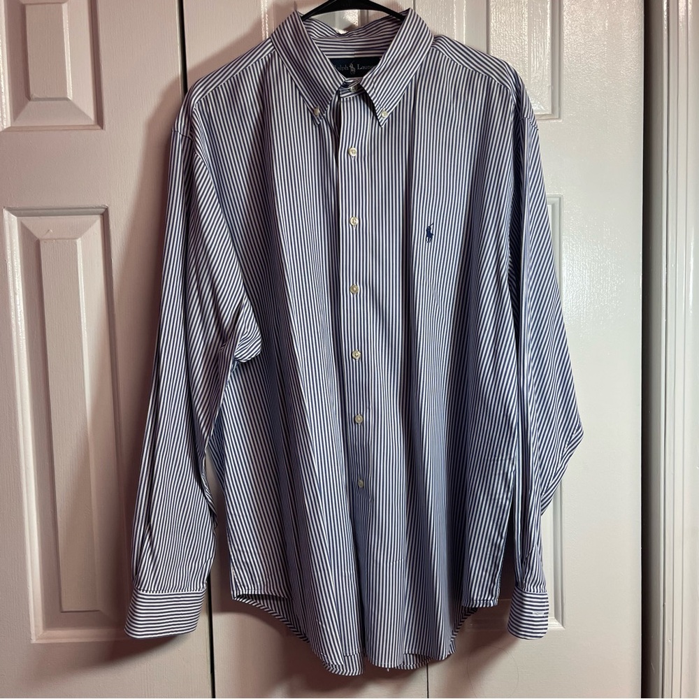 Ralph Lauren Classic Fit Men's Dress Shirt 17 1/2‎ 34-35 F8